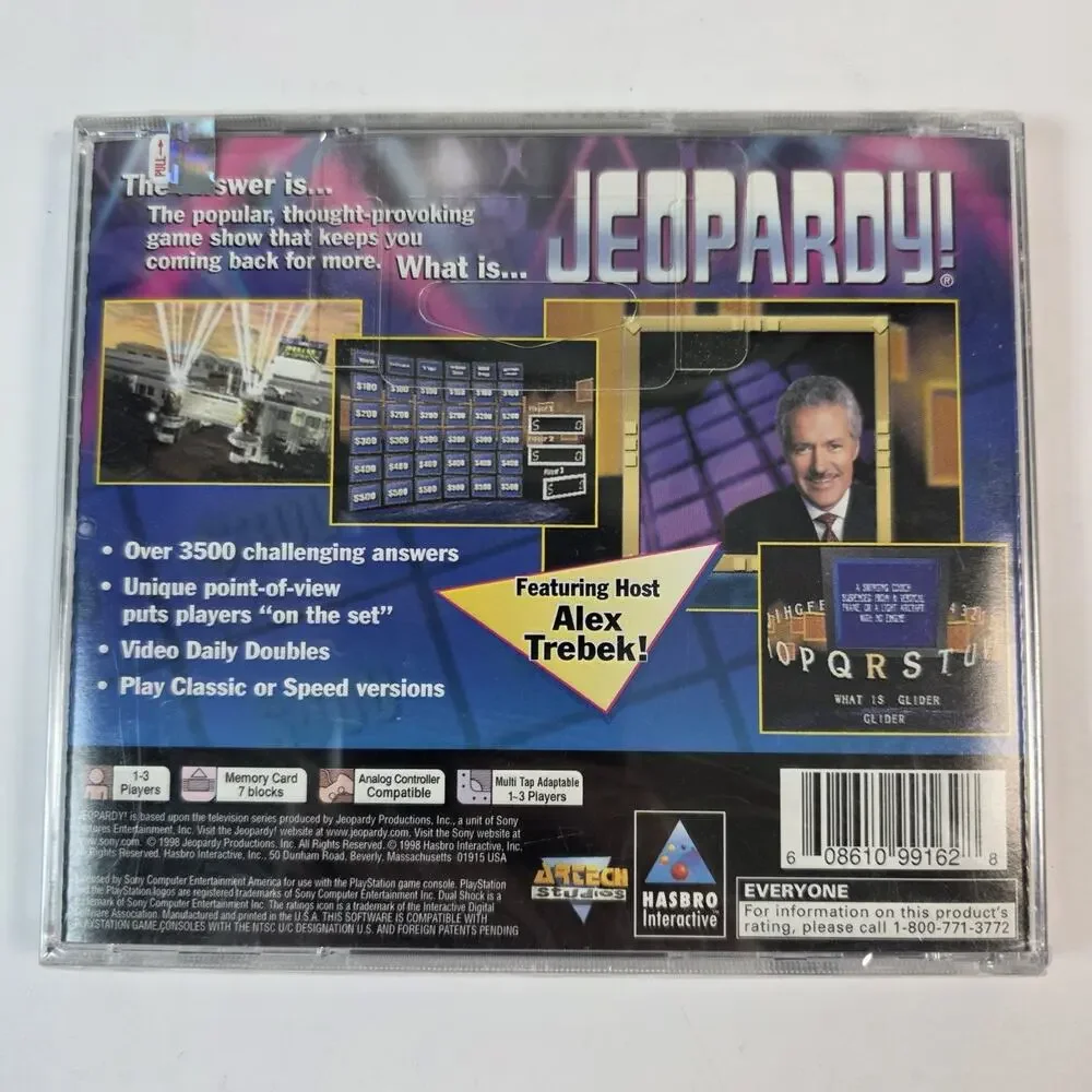 Jeopardy! (Sony Playstation 1 PS1 Jeopardy) Brand New, Factory Sealed
